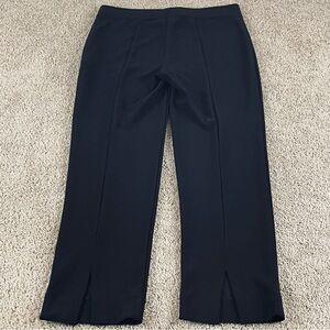 Joseph Ribkoff Pants Size 12 Straight Leg Trouser Black Career Chic Work T717